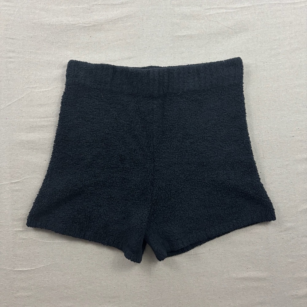 Skims Teddy Bear Cozy Knit Short Womens 4X/5X Onyx Black Boucle High Waist